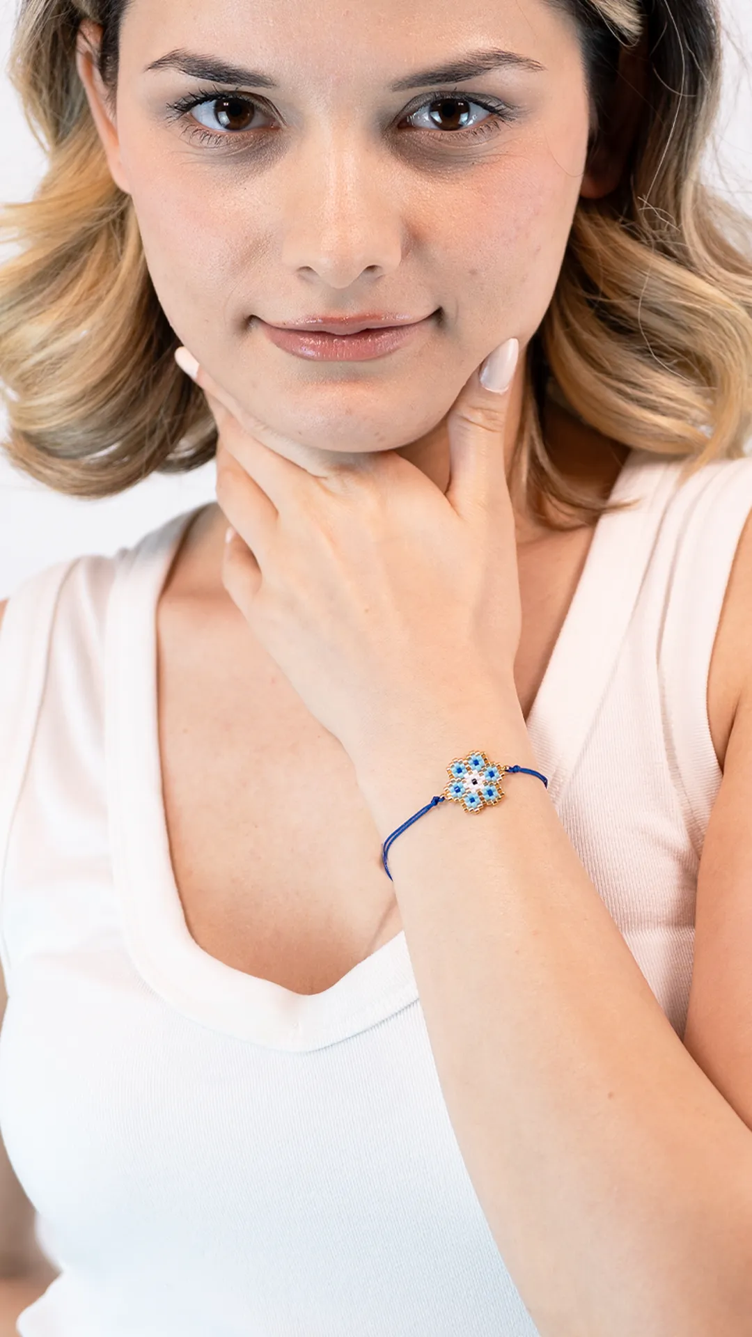 Nazar Motifli Miyuki Bileklik